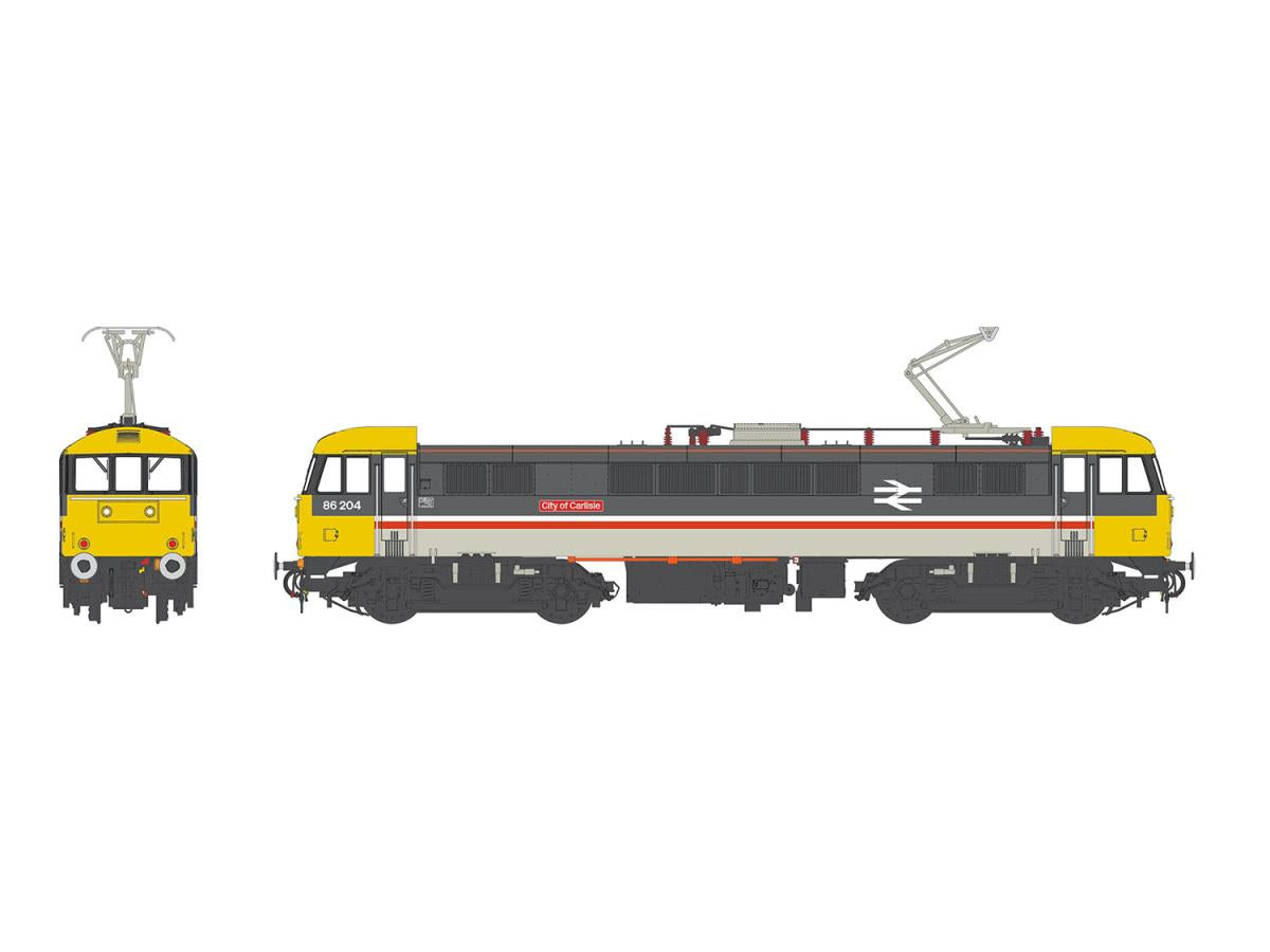 Heljan Class 86 204 'City of Carlisle' BR Intercity Executive HN8623 OO Gauge