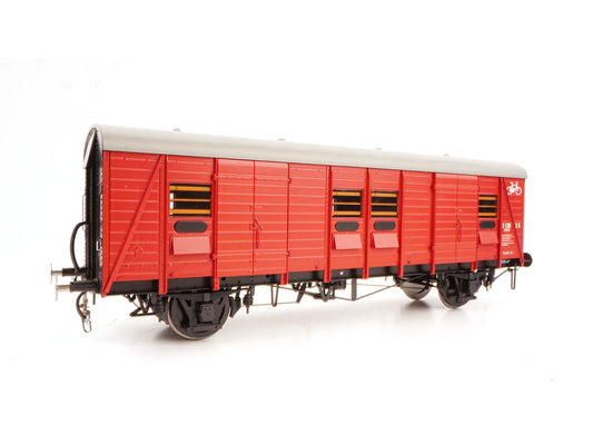 Heljan PMV S1282S BR Crimson Cycle Van (Even Planks) OO Gauge HN9156