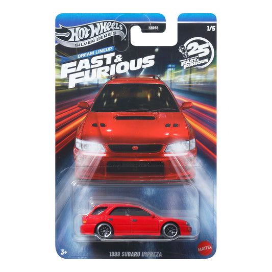 Hot Wheels Silver Series - Fast & Furious: 1999 Subaru Impreza JKX10 1/5