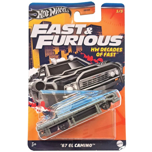 Hot Wheels HRW41 HW Decades of Fun Fast & Furious: '67 El Camino 1/5