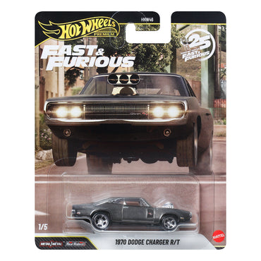 Hot Wheels Premium Fast & Furious 70 Dodge Charger R/T Age 3+ Mattel JHW74