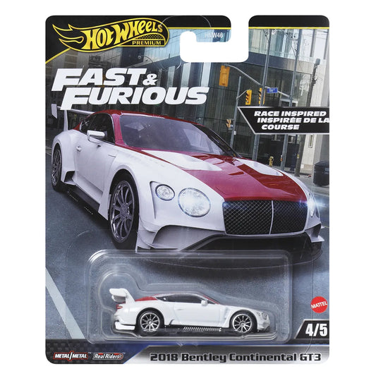 Hot Wheels Premium Fast & Furious 2018 Bentley Continental GT3 4/5 HVR63