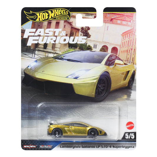 Hot Wheels Premium - Fast & Furious: Lamborghini Gallardo LP 570-4 Su. 5/5 JBM01
