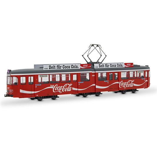 Rivarossi Duewag GT6 Tram Coca Cola Red IV (DCC-Fitted) HR2861HM HO Gauge
