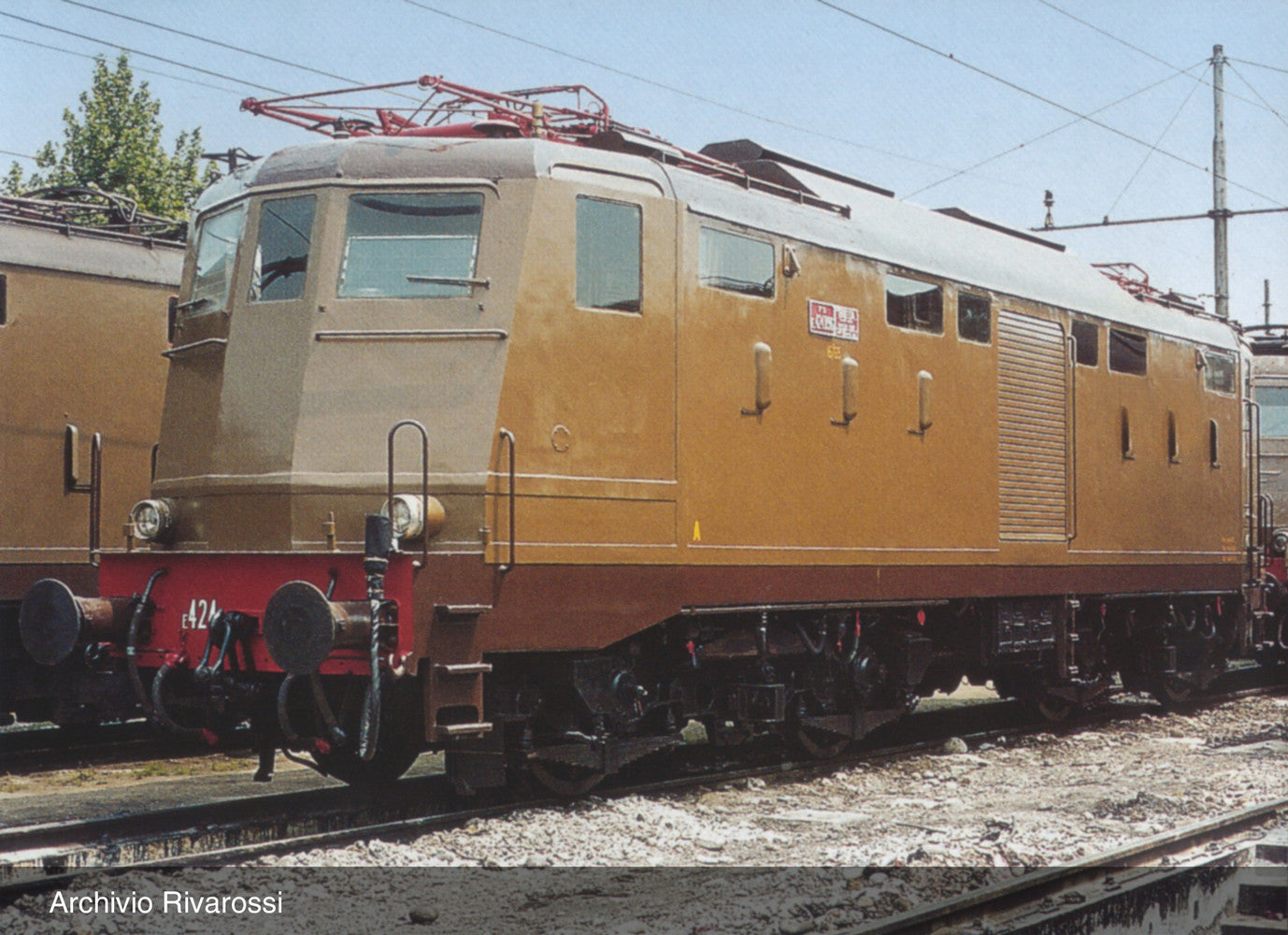 Rivarossi HR2873 FS E424 Castano/Isabella Electric Locomotive IV HO