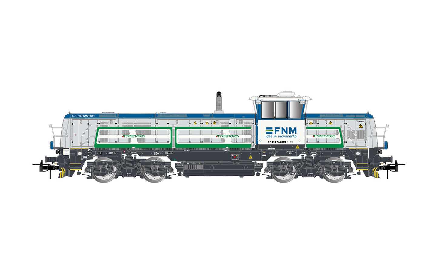 Rivarosssi FNM/Trenord Effishunrer 1000 Diesel Loco VI (DCC-Sound) HO Gauge HR2924S