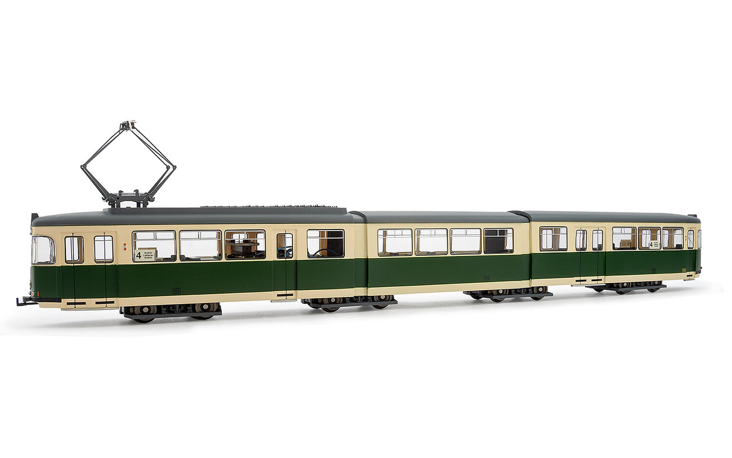 Rivarossi Duewag GT8 Graz Tram Blue/White IV HR2943 HO Gauge