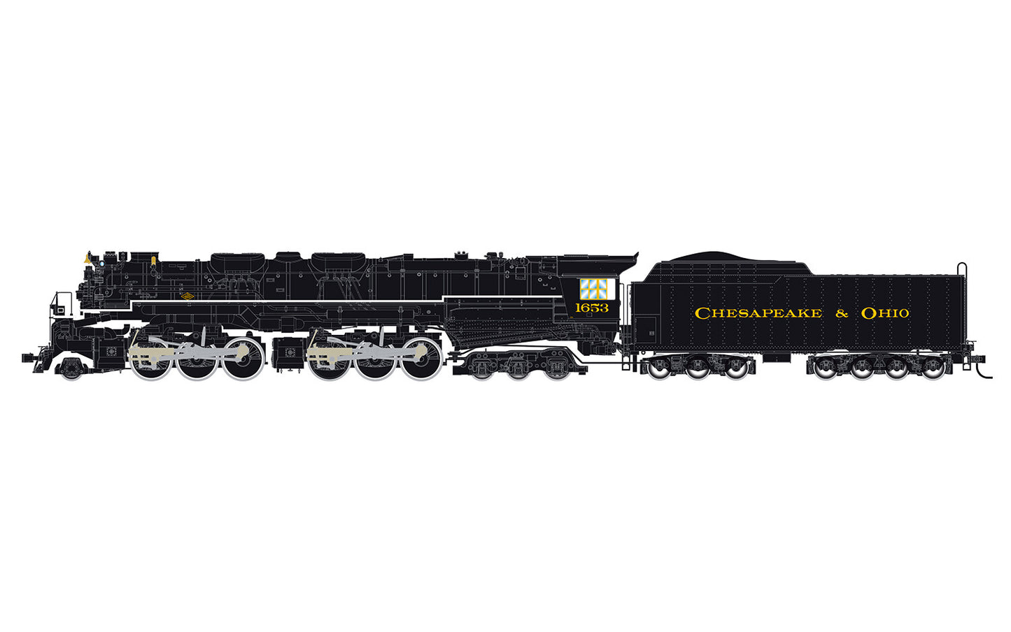 Rivarosssi C&O Articulated Allegheny Steam Loco 1653 (DCC-Sound) HO Gauge HR2952S