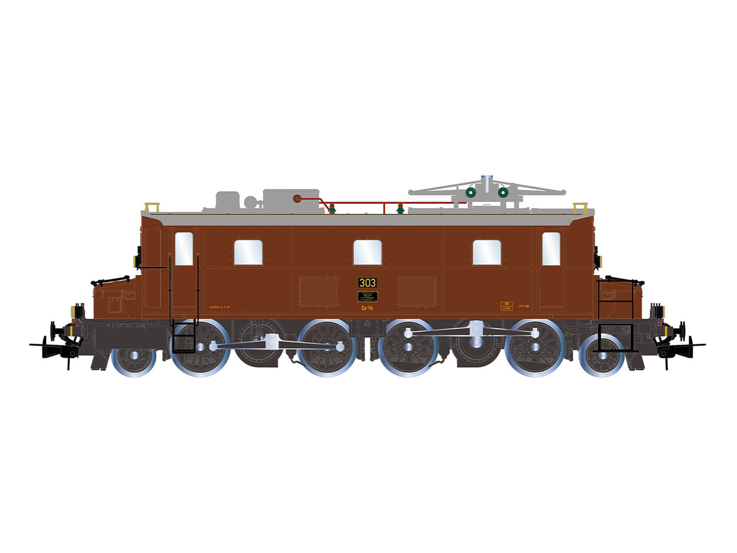 Rivarossi 2999S BLS Ce4/6 303 Electric Locomotive IV (DCC-Sound) HO Gauge