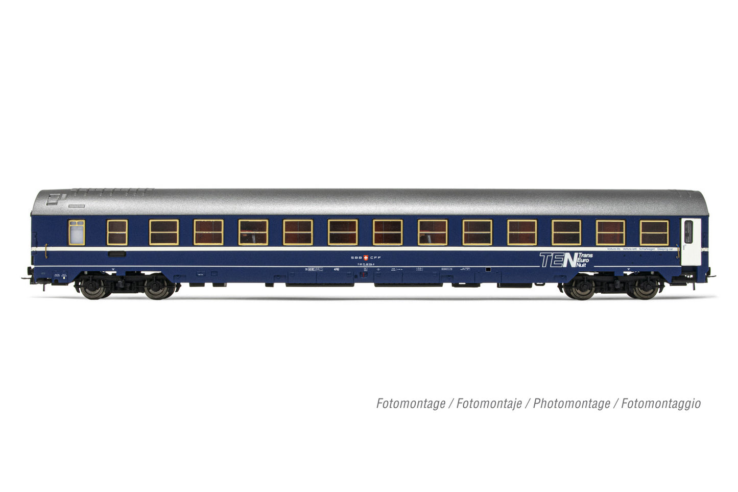 Rivarossi HR4334 SBB MU 64 TEN Sleeping Coach IV HO