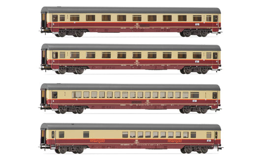 Rivarossi DB TEE Rheingold 1983 Coach Set (4) IV HR4347 HO Gauge