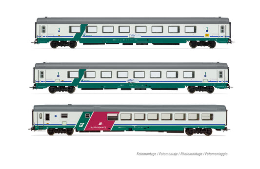 Rivarossi FS IC507/530 Sila Gran Confort Coach Set (3) V HR4359 HO Gauge
