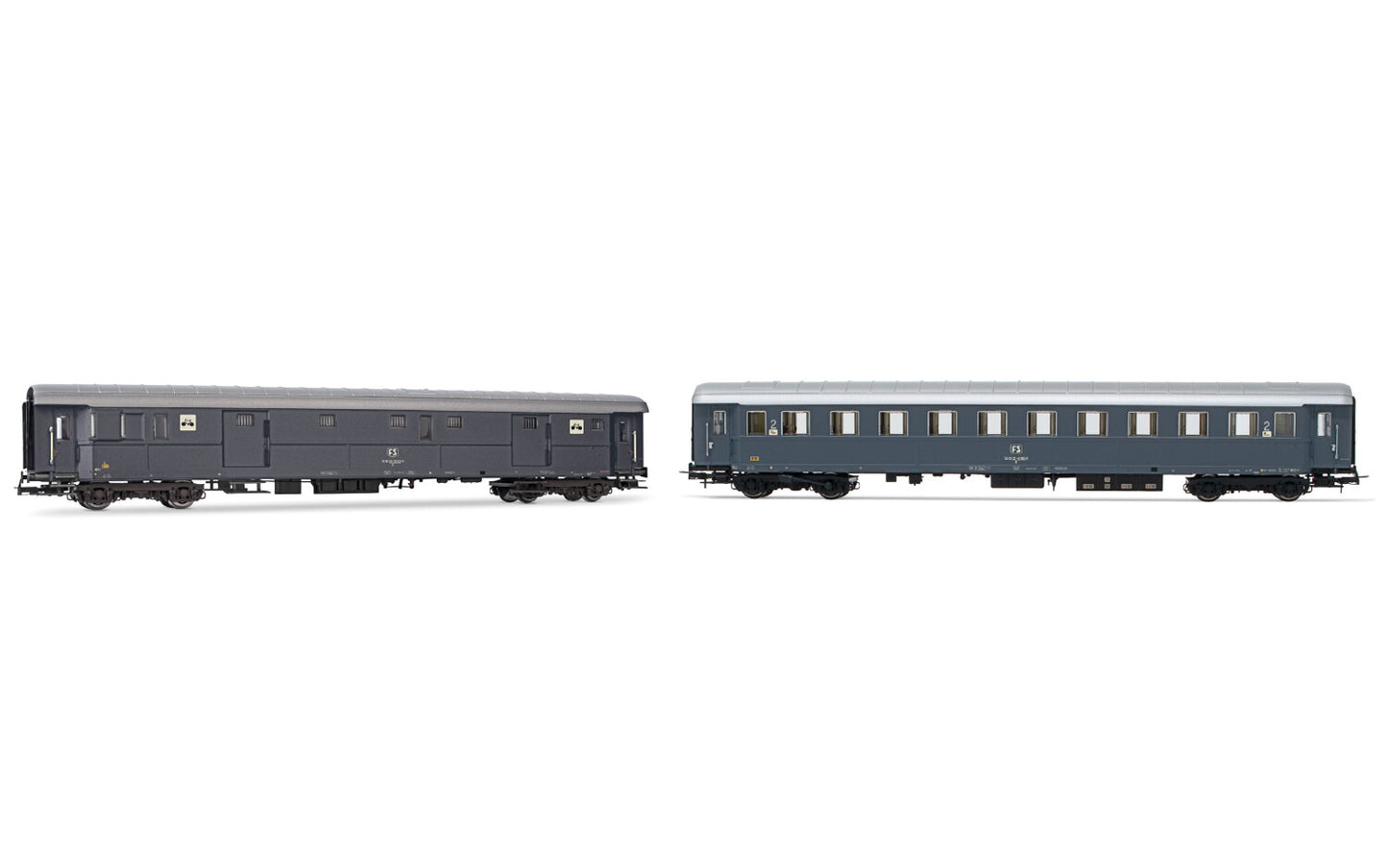 Rivarosssi FS Dz83000/Bz33010 Coach Set (2) IV HO Gauge HR4366
