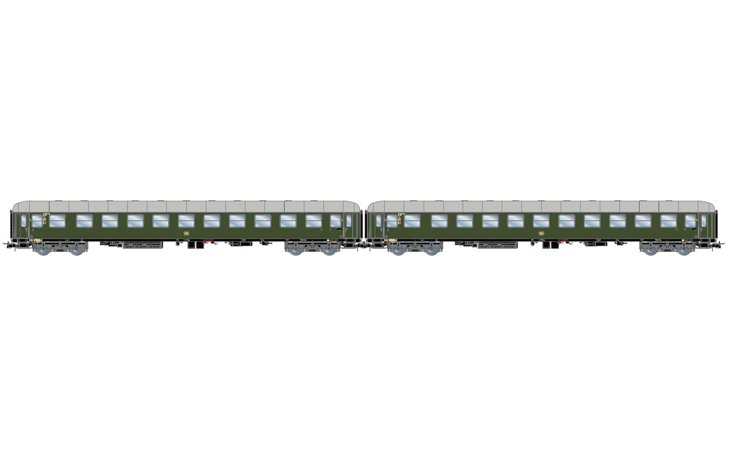 Rivarosssi DB Bcm243 Sleeper Coach Set (2) III HO Gauge HR4377