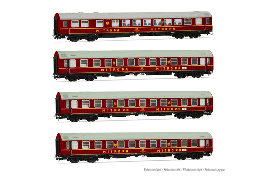 Rivarossi DR Tourex Type B Coach Set (4) IV HR4379 HO Gauge