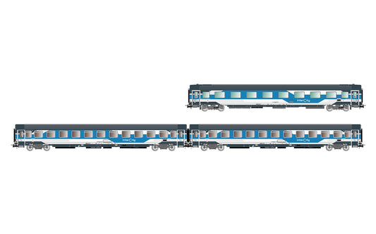 Rivarossi FS Intercity Gran Confort/Z1 Coach Set (3) VI HR4407 HO Gauge