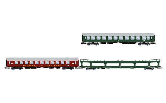 Rivarossi DR Berlin-Lorrach Bc/WLAB/DDm Sleeper Coach Set (3) IV HR4418 HO Gauge