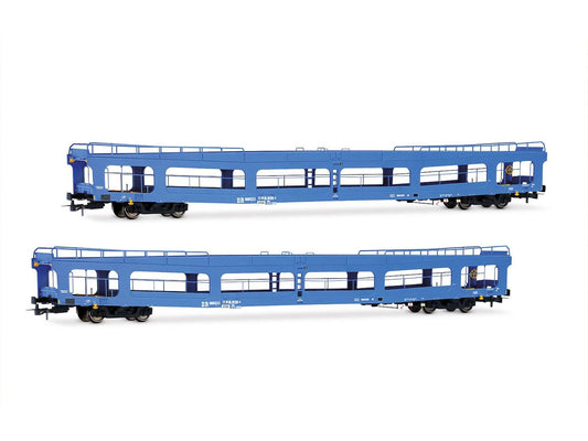 Rivarossi DR DDm916 Car Transporter Set Blue (2) IV HR4421 HO Gauge
