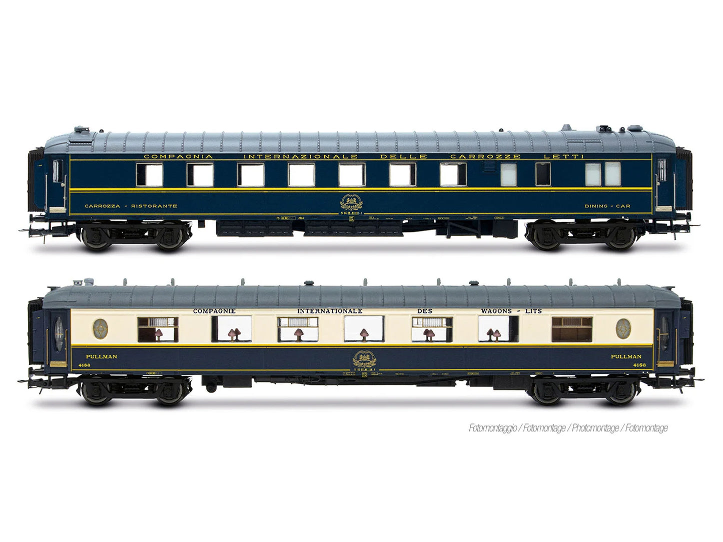 Rivarossi 4428 CIWL R30/R33 Milano-Napoli Coach Set (2) IV HO Gauge