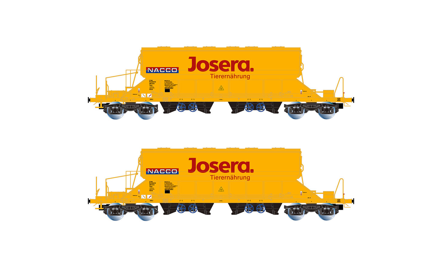 Rivarosssi Nacco Josera Taoos Hopper Wagon Set (2) VI HO Gauge HR6546