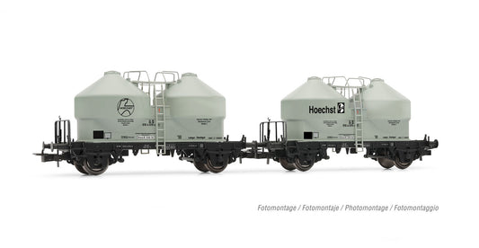 Rivarossi DB Ucs Silo Wagon Hochst Grey Set (2) IV HR6574 HO Gauge