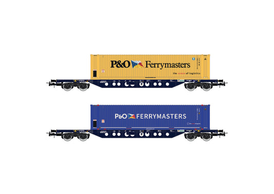 Rivarossi Mercitalia Intermodal Sgnss Container Wagon Set (2) VI HR6614 HO Gauge