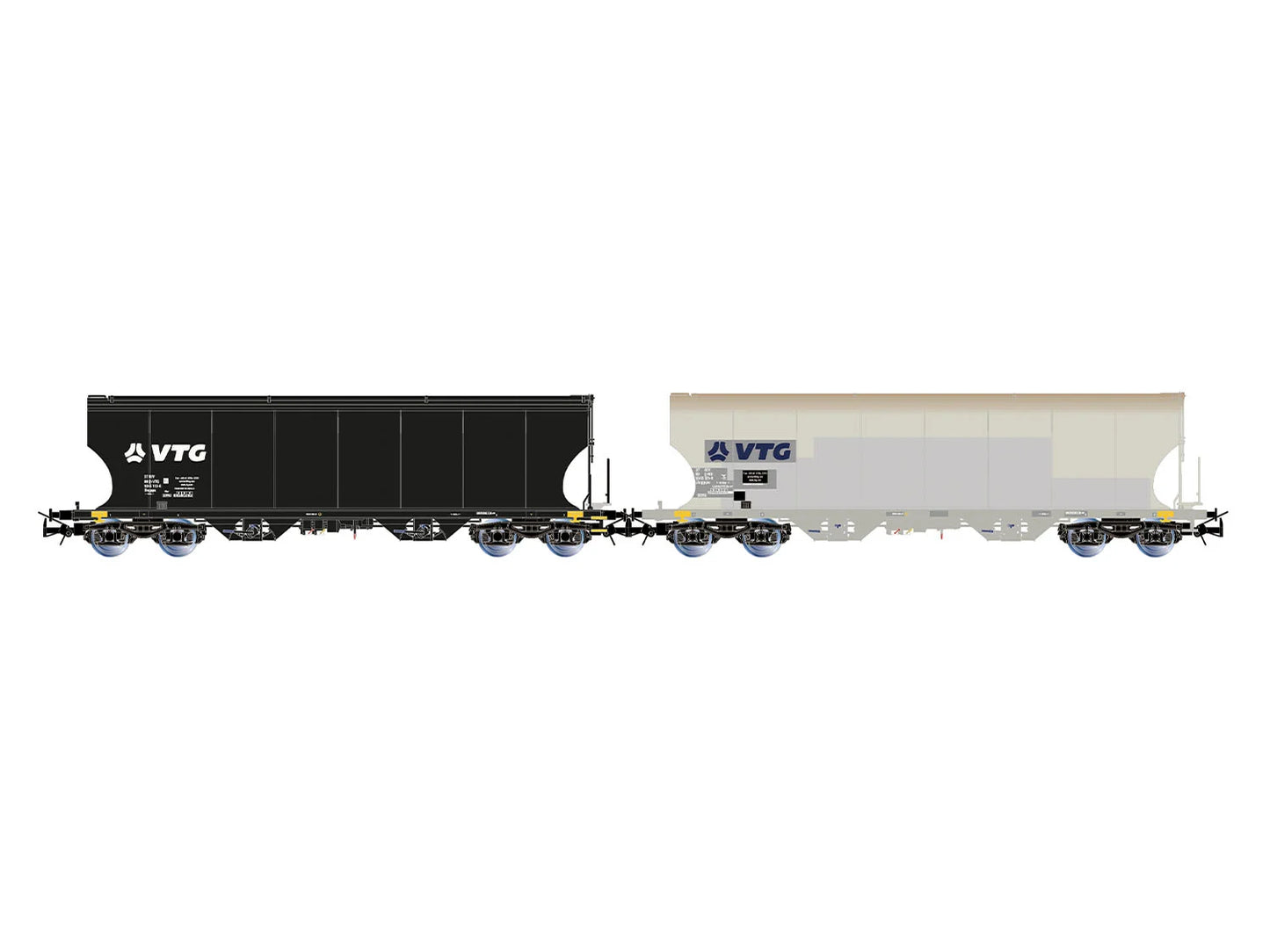 Rivarossi 6689 VTG Cereal Hopper Wagon Set (2) VI HO Gauge