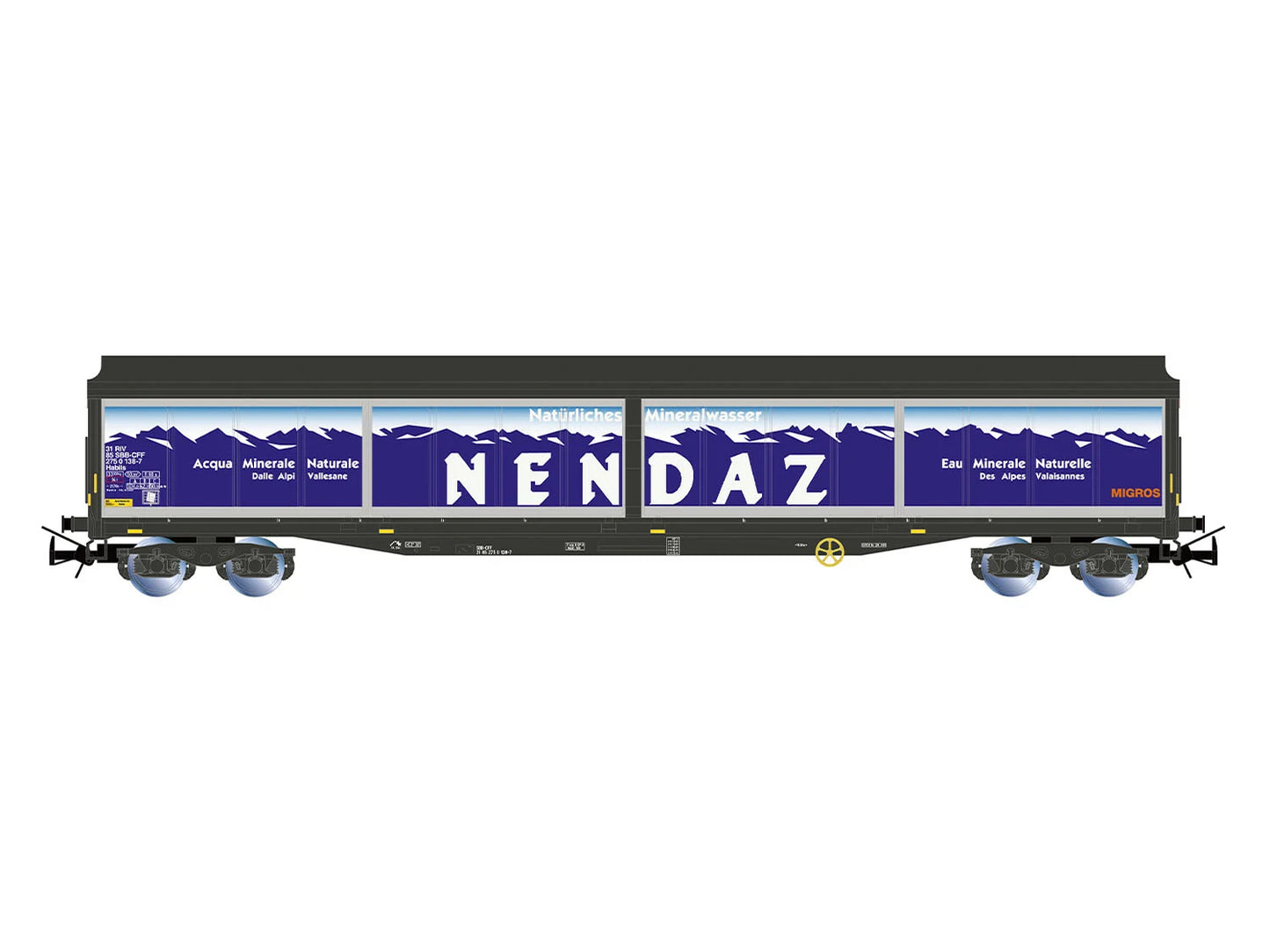 Rivarossi 6720 SBB Habils Nendaz Sliding Wall Wagon V HO Gauge