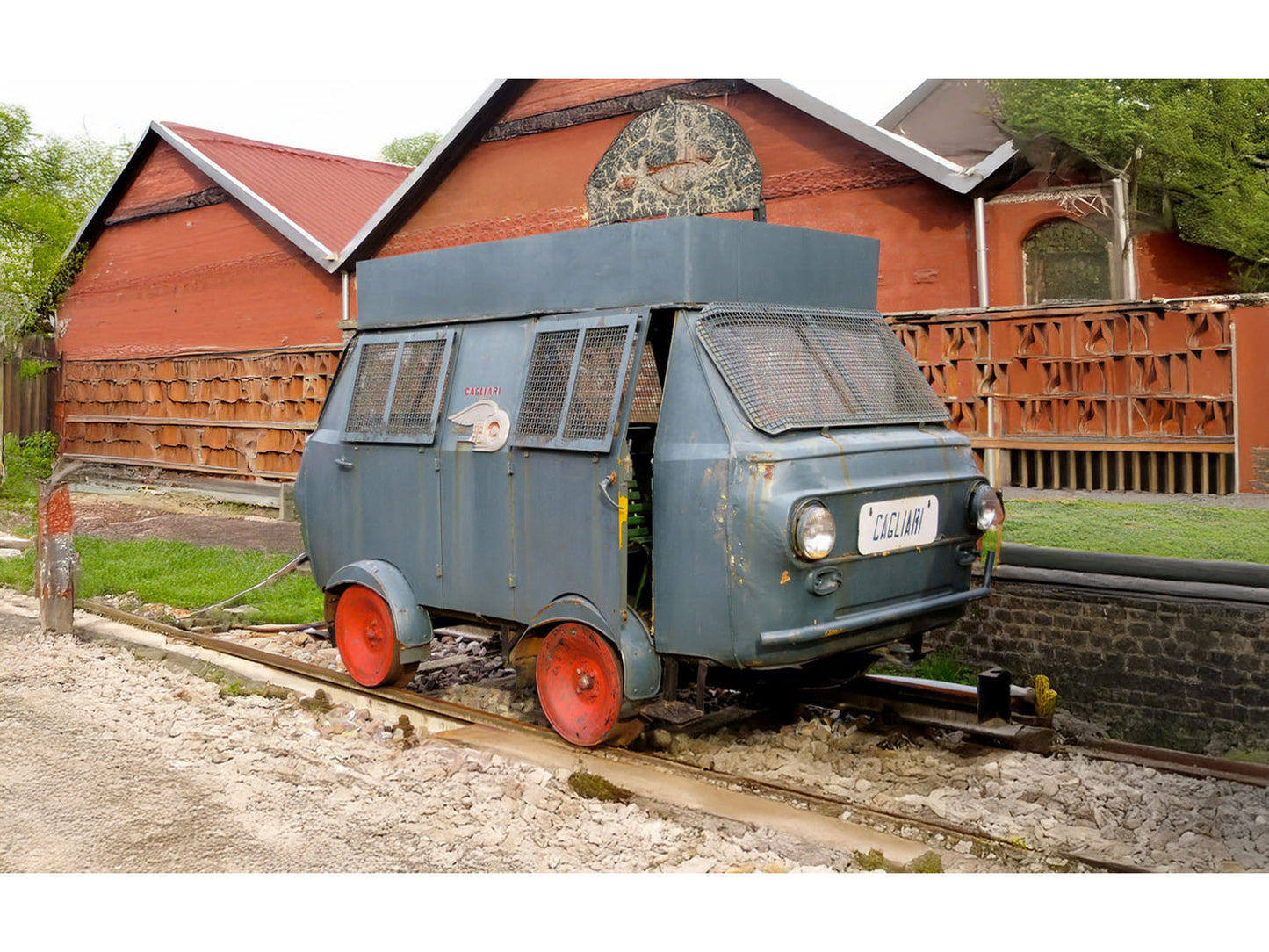 Rivarossi 9008 FS Draisina Fiat 500 Rail Vehicle Military V HO Gauge
