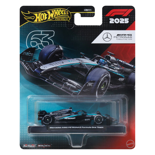 Hot Wheels Formula 1: Mercedes F1 Team (#63) G. Russell 1:64 Diecast JKD80
