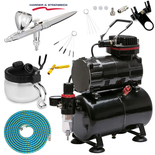 Harder & Steenbeck Ultra Airbrush Standard Compressor Bundle Kit