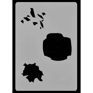 Harder & Steenbeck Airbrush Stencil Template - Broken Glass (A4 Sheet) 410116