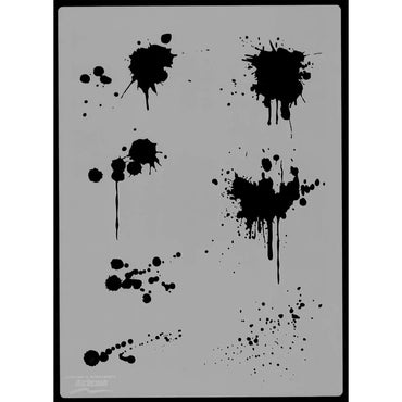 Harder & Steenbeck Airbrush Stencil Template - Blood/Liquid Spatter (A4) 410146