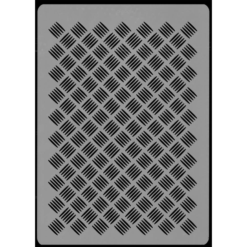 Harder & Steenbeck Airbrush Stencil Template - Checker Plate (A4 Sheet) 410148