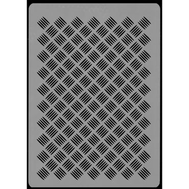 Harder & Steenbeck Airbrush Stencil Template - Checker Plate (A4 Sheet) 410148
