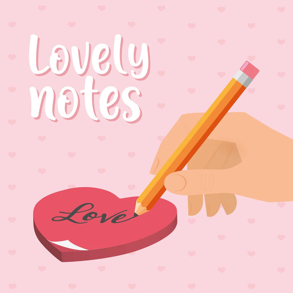 Legami Lovely Notes - Heart Sticky Note Pad