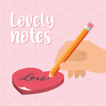 Legami Lovely Notes - Heart Sticky Note Pad