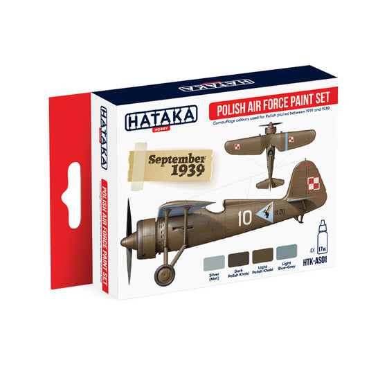 Hataka AS01 Polish Air Force Red Line Acrylic Paint Set