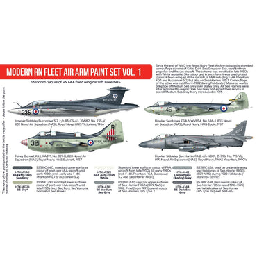 Hataka AS113 Modern RN Fleet Air Arm Vol.1 Red Line Acrylic Paint Set