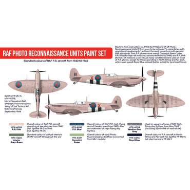 Hataka AS23 RAF Photo Reconnaissance Units Red Line Sets Acrylic Paint Set