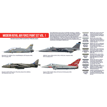 Hataka AS52 Modern Royal Airforce Vol.1 Red Line Acrylic Paint Set