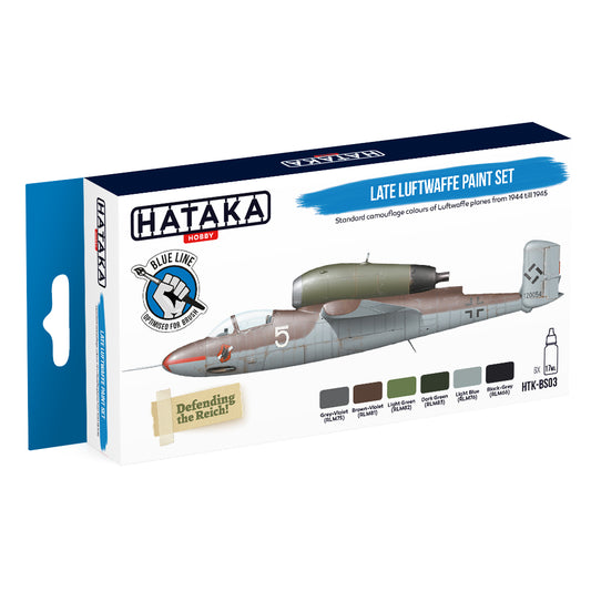 Hataka BS03 Late Luftwaffe Blue Line Acrylic Paint Set
