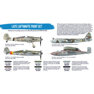 Hataka BS03 Late Luftwaffe Blue Line Acrylic Paint Set
