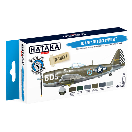 Hataka BS04.2 US Army Air Force Blue Line Acrylic Paint Set