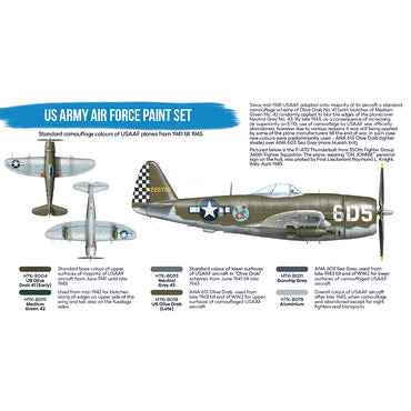 Hataka BS04.2 US Army Air Force Blue Line Acrylic Paint Set