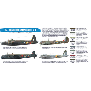 Hataka BS102 RAF Bomber Command Blue Line Acrylic Paint Set