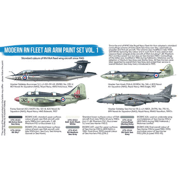 Hataka BS113 Modern RN Fleet Air Arm Vol.1 Blue Line Acrylic Paint Set