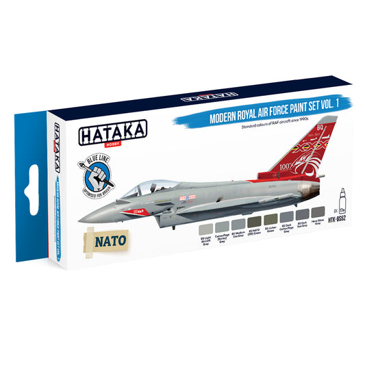 Hataka BS52 Modern Royal Air Force Vol.1 Blue Line Acrylic Paint Set