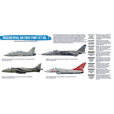 Hataka BS52 Modern Royal Air Force Vol.1 Blue Line Acrylic Paint Set