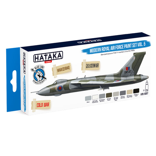 Hataka BS97 Modern Royal Air Force Vol.5 Blue Line Acrylic Paint Set